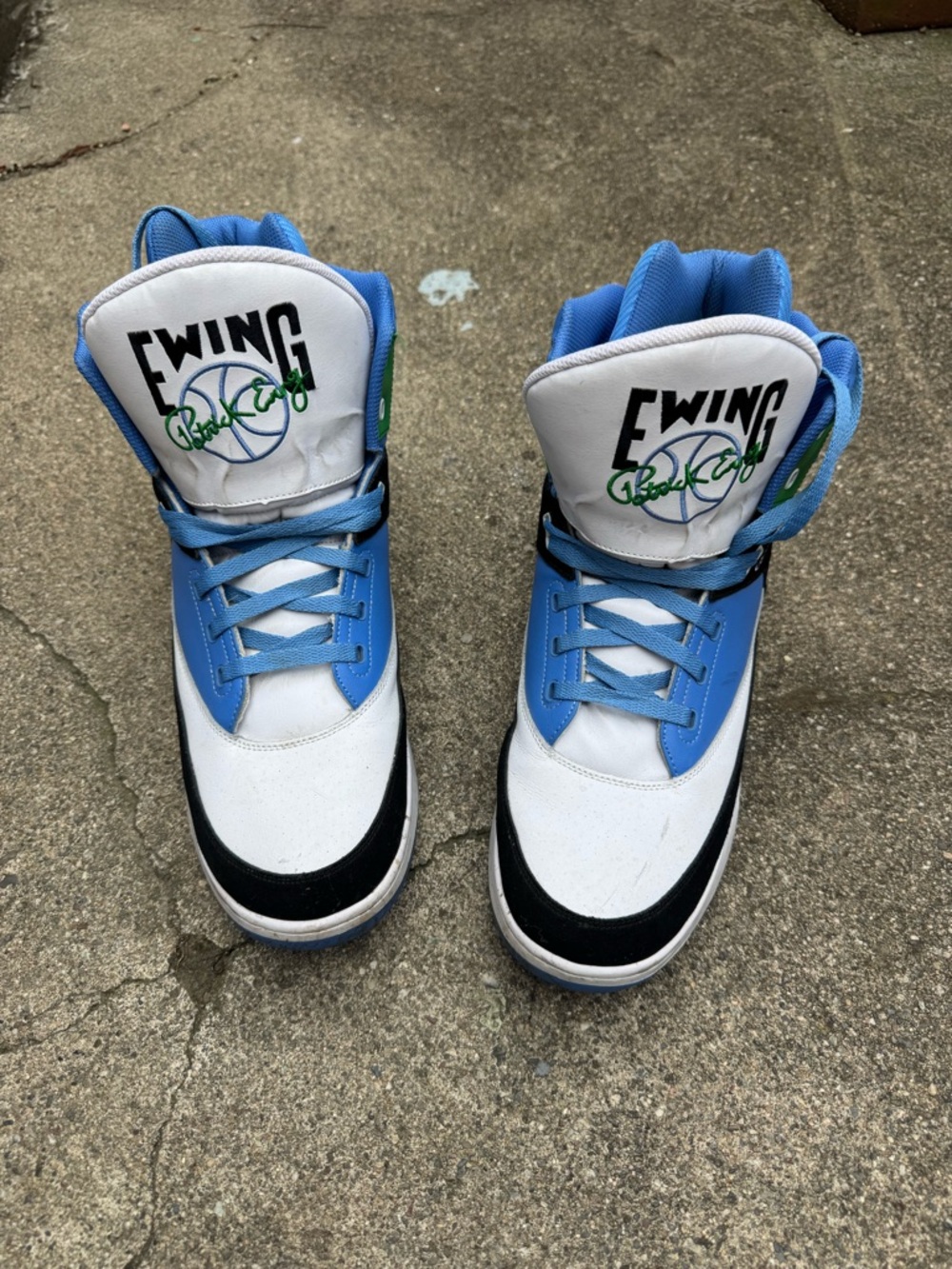 Ewing 33 Hi Sneakers Blue Green Georgetown Size 16 Patrick Ewing - Picture 2 of 6